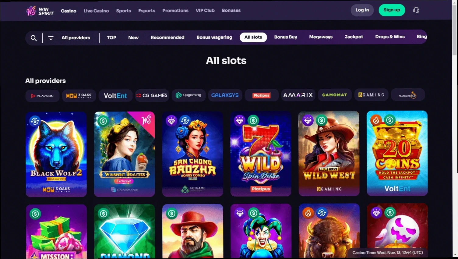 Winspirit Casino Up to 400 CAD + 100 Free Spins